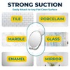 HONEYBULL Fogless Shower Mirror with Suction Mount & Swivel –