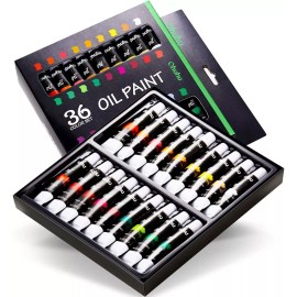 Ohuhu Oil Paint Set, 36 Oil-Based Colors, Artists Paints Oil Painting Set, US