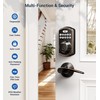 Veise Fingerprint Door Lock with 2 Lever Handles - Keyless