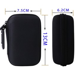 For RICOH WG-90/WG-80/WG-60/WG-50/WG-40/WG-70 Digital Camera Dedicated Protective Carrying Case Travel Storage Case -waiyu JP, Black