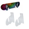 2PCS Skateboard Wall Mount Display Rack Acrylic Skateboard Wall Hanger