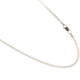 JOSCO 2mm Curb Sterling Silver Chain. Pure 925 Italian Necklace. 16,18,20,22,24,30 inches Available (30 Inches)