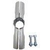 180 Degree Structural Pipe Connector, 1" Stainless Steel Rail Clamps,