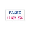 Trodat Printy 4750 Dater Stamp with English Phrase FAXED -