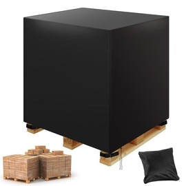 Zipper Pallet Cover,600D Heavy Duty Pallet Covers Fits Large Pallets Up to 49.2" x 41.33" x 49.21" | Waterproof,Rip-Proof, Fade Resistant, Cargo Turnover Cover With Adjustable Velcro Strap - Color: 60" x 48" x 48"