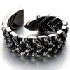 COOLSTEELANDBEYOND Gothic Retro Style Mens Large Stainless Steel Link Chain