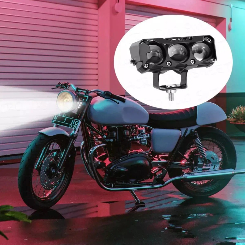 Faros Auxiliares Led De Doble Color 70w P/auto, Moto, 2