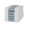 100% Cotton Tea Towel - Teal Mini Chequered Pattern, Pack