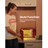 COMFEE' Retro Small Microwave Oven With Compact Size, 9 Preset