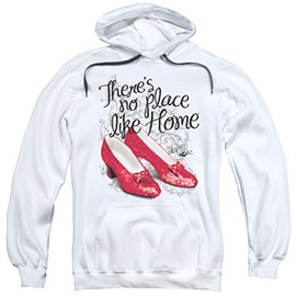 The Wizard of Oz Red Ruby Slippers Hoodie, White, Small