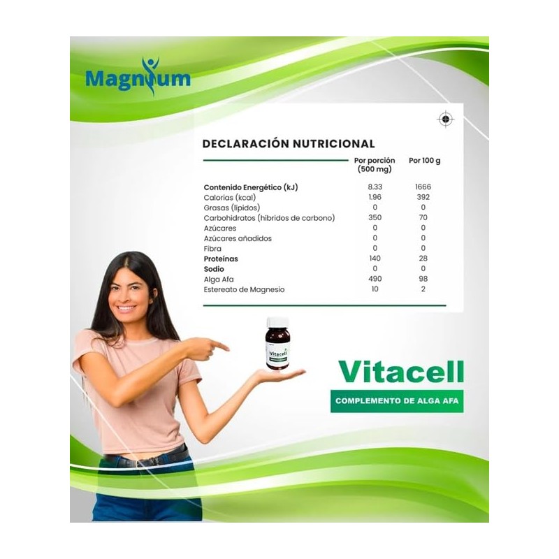 Precursor De Celulas Madre Alga Afa 90 Capsulas Magnium