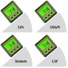 AGT Professional Inclinometer: Digital Protractor, Illuminated LCD Display, Aluminium, IP54,