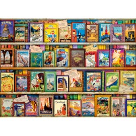 Ravensburger Vintage Travel Guides 500 Piece Jigsaw Puzzle for Adults and Kids Age 10 Years Up