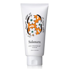 Lee Izumida Collaboration Salanaru | Pure Cleansing Gel, Clear, 5.3 oz (150 g), Citrus & Jasmine Scent, Pore Care, Smooth Skin, Eyelash Equation, Waterproof Makeup Compatible, Paraben Free
