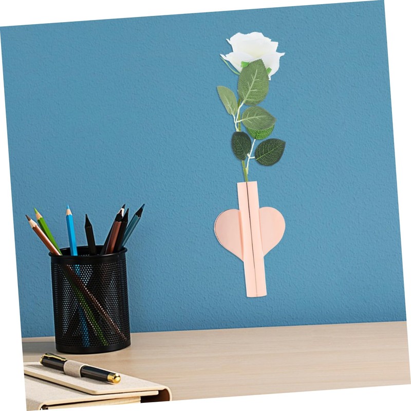 Outanaya 2pcs Wall Mounted Flower Tubes Modern Small Hanging Vases