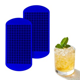COQUO - Set 2 Piezas - Charolas para Hielo Pequeño Ideales para Bebidas de Barra, Café y Más - Pequeños cubos de hielo - Bebidas de Barra o Barista - Mini Ice Cube Trays