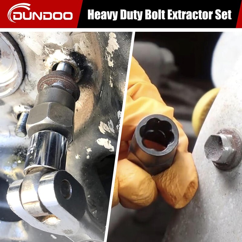 Bolt Extractor Set, 21PCS Easy Out Bolt Extractor Kit, 3/8"