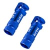 HZJD Bike Presta Valve Caps, Blue, Integrated Core Spoke Removal