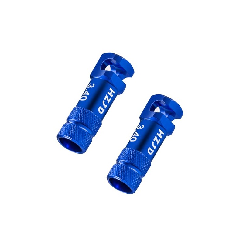 HZJD Bike Presta Valve Caps, Blue, Integrated Core Spoke Removal