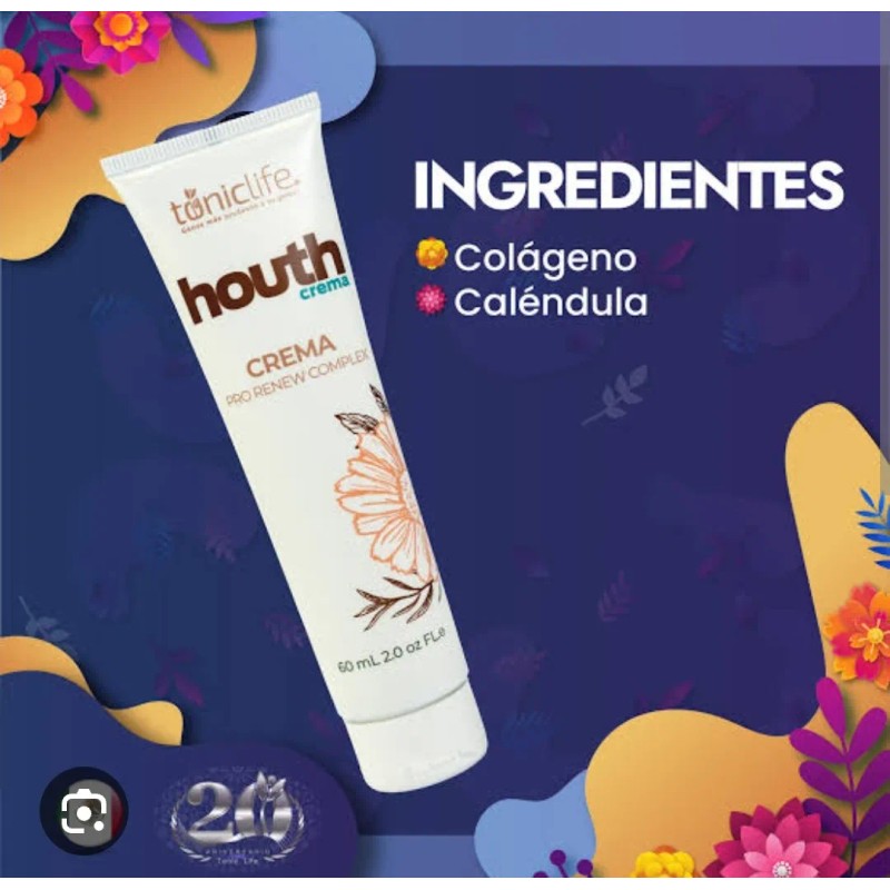 Crema Facial Houth De Tonic Life Todo Tipo De Piel
