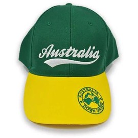 I Love Aus Green & Gold Australia Cap