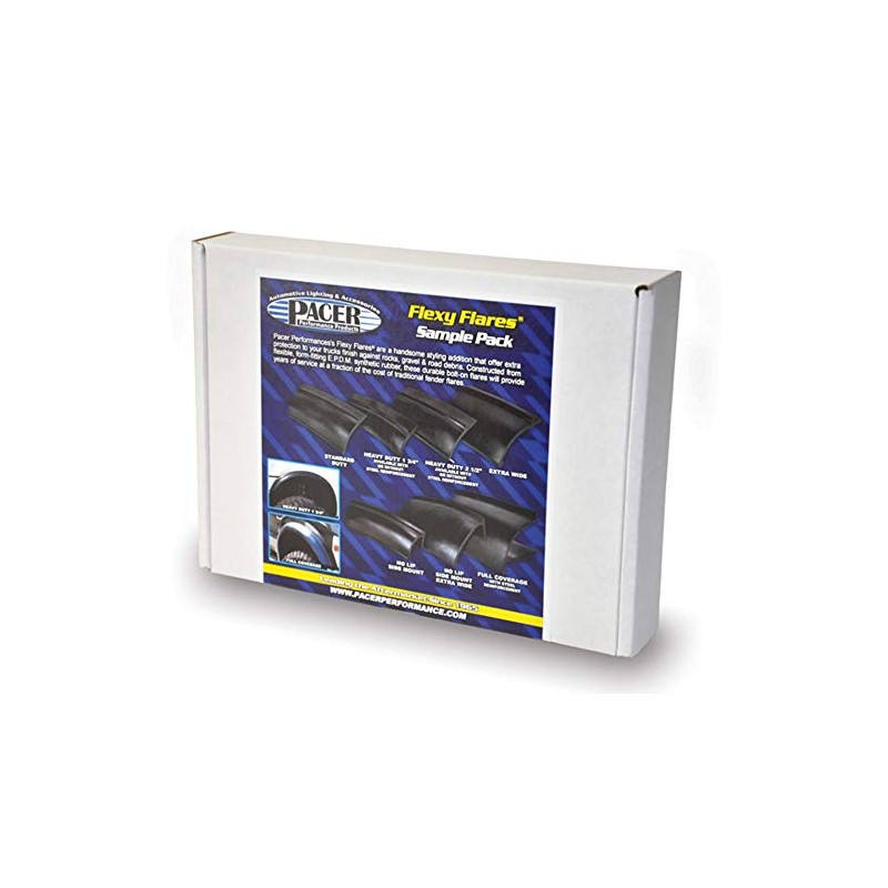 Pacer Performance 52-199 Flexy Flares Black Sample Flare Pack Rubber