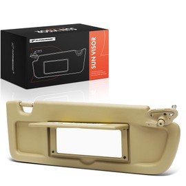 A-Premium Right Passenger Side Sun Visor Compatible with Honda Civic 2006 2007 2008, with Mirror, Beige
