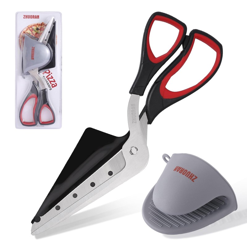 Pizza Scissors, Pizza Cutter with Shovel, Food-Grade Sharp Stainless Steel