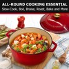 MÜELLERHOME 4.5 QT Enameled Cast Iron Dutch Oven, Heavy-Duty Casserole