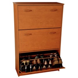 Venture Horizon Stackable Triple Shoe Cabinet (Cherry)