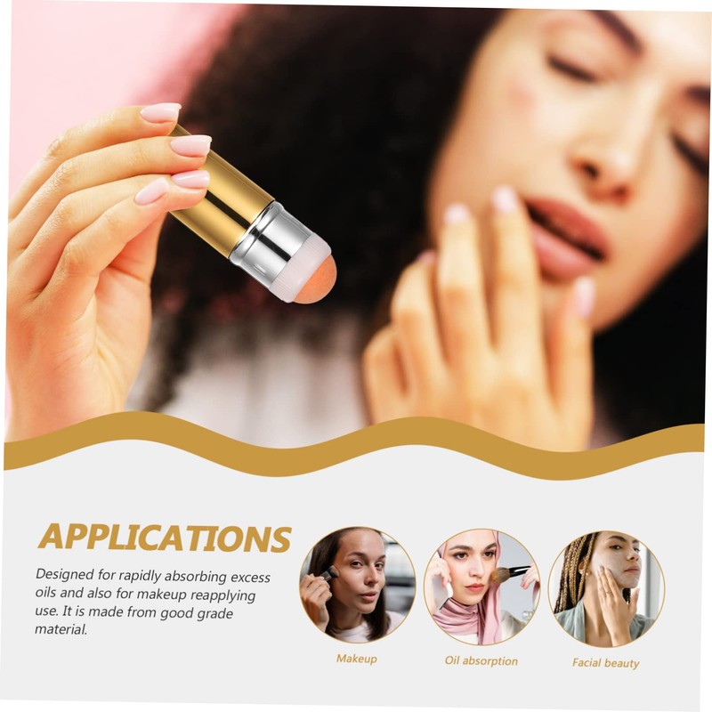 Minkissy 2pcs Facial Roller Volcanic Stone Oil Absorbing Body Oil