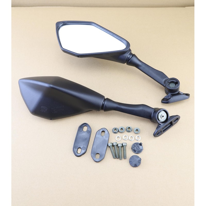Mokuo Foldable Motorcycle Mirrors Fit for Ninja 250 ZX6R 636
