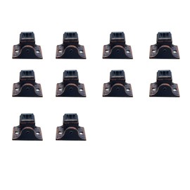 Flat Baluster Shoes, Stair Swivel Angle with Screw, Suitable for 1/2 Inch Square Wrought Iron Balusters - Basket Twist Knuckle, Robust Design, Oil Rubbed Copper (Oil Rubbed Copper, Swivel Shoes 10pk)