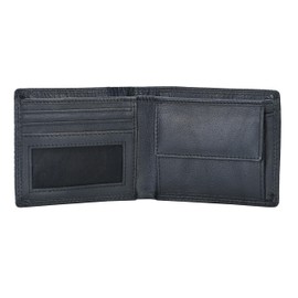 GERMANUS Leather Wallet (Black Croco), Black crocodile., Classic