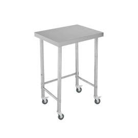 Garvee Stainless Steel Work Table 18x24 in with Wheels, Stainless Steel Kitchen Food Prep Commercial Utility Work Table,Silver