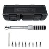 Venzo 1/4 Inch Driver Click Torque Wrench Set - 2