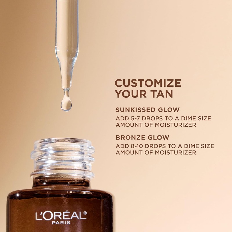 L'OREAL PARIS - Gotas Autobronceadoras Faciales con Ácido Hialurónico, 1
