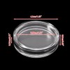 JAGETRADE 38.6mm Clear Round Acrylic Coin Capsule Storage Box Holder