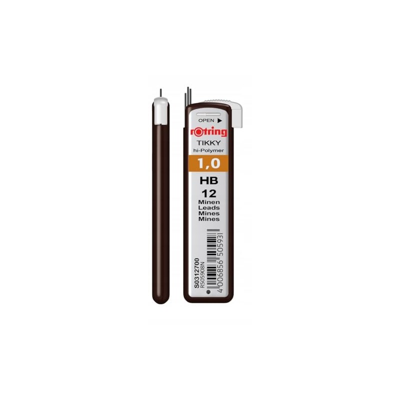 rOtring tikky pencil leads 1.0 mm HB - S0312700 |