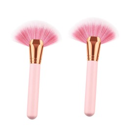 Ipetboom 2pcs Cosmetics Brush Wand Powder Women Fluffy Facial Makeup Brushes Makeup Brush for Woman Professional Makeup Brush Wooden
