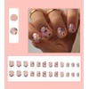 Morily Press on Nails Short Square - Deep Nude Fake