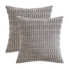 MIULEE Pack of 2 Corduroy Decorative Euro Sham Throw Pillow