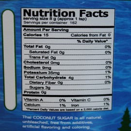 2.65 LBS Organic LOW GLYCEMIC Thai Coconut Blossom Sugar Paste - Divine Organics - Mineral and Enzyme Rich Sweetener (2.65 LBS)