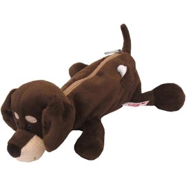 Generic NICI Figure Pouch dachshund Pencil Case, 3D Plush Pencil Pouch Soft Animal Stationery Cartoon Storage Pen Bag, 3091018