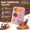 2-Pack Thanksgiving Treat Molds - 6-Cavity Silicone Baking Molds with