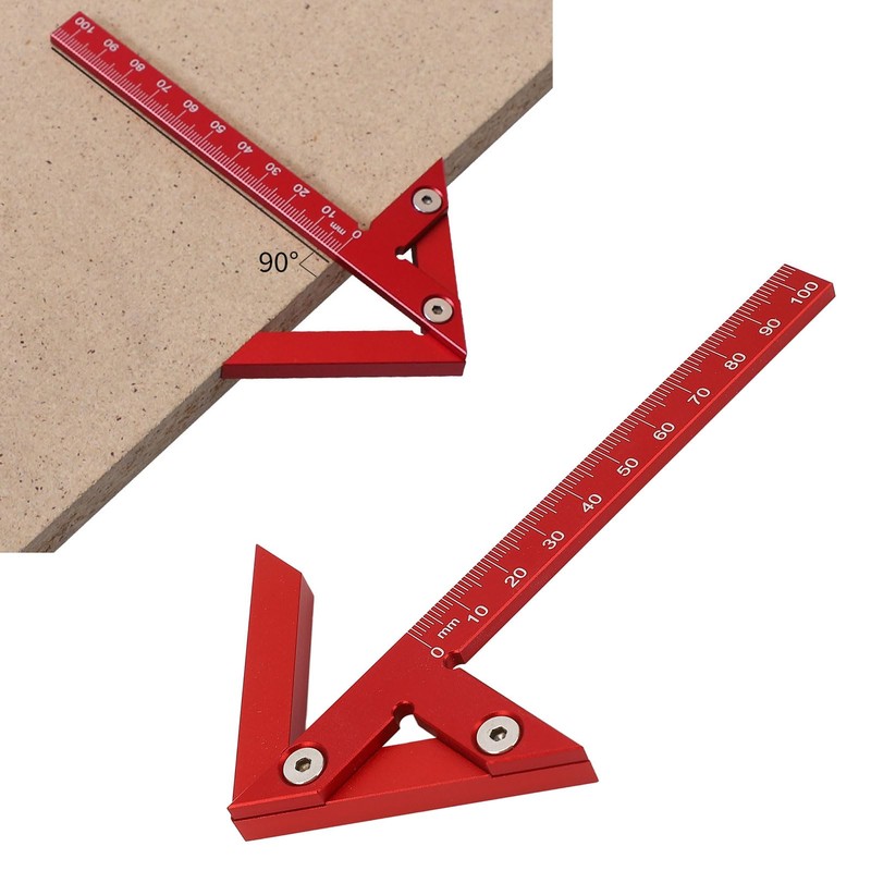 Center Gauge Portable Center Finder Clear Scale for Woodworking