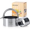 HULISEN Cookie Cutters Set (3 Pieces/Set), Round Pastry Cutter with