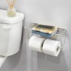 iDesign Classico Steel Wall Mounted Paper Towel Holder with Shelf