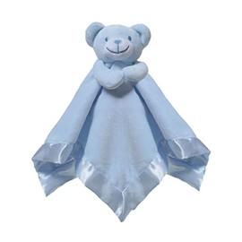 Soft Touch Baby Boys Girls Teddy Bear Cuddly Comforter Blanket Soft Toy Baby Shower Comforters BC21 (Sky Blue)