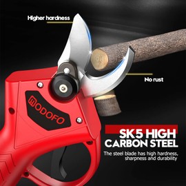 Electric Pruning Shears, Upgraded 1.4'' Cutting Diameter Powerful Brushless Motor Cordless Pruning Shears with 2PCS Rechargeable Batteries for Gardening Tree Branch